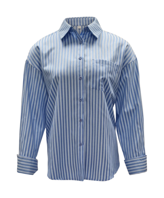 Dames blouse Linde - blauw/lichtblauw