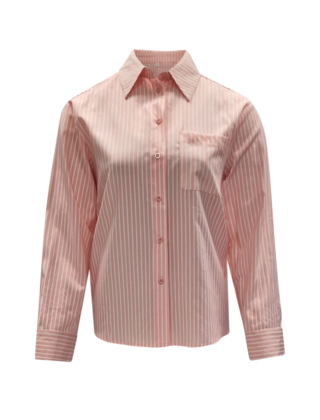 Dames blouse Linde - roze/wit