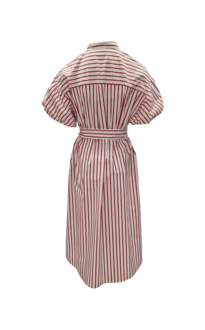 Dames jurk Feline - wit/rood