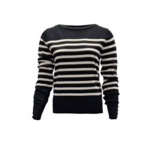 Dames trui Denise - zwart/offwhite