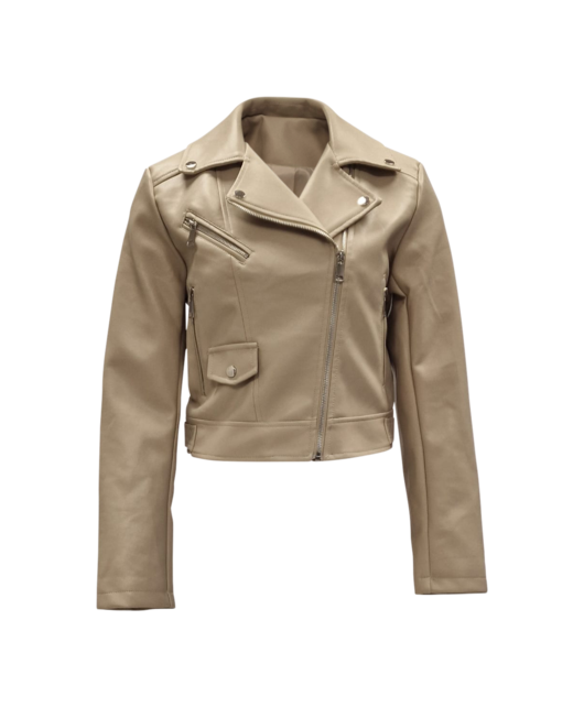 Jasje Britt leatherlook - khaki