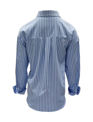 Dames blouse Linde - blauw/lichtblauw