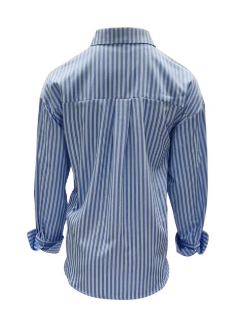 Dames blouse Linde - blauw/lichtblauw