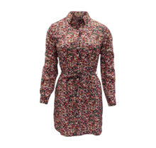 Jonge dames jurk Nynke - donkerblauw/rood