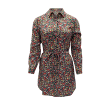 Jonge dames jurk Nynke - groen/rood