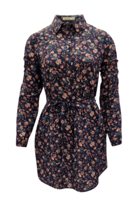 Jonge dames jurk Nynke - donkerblauw