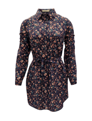 Jonge dames jurk Nynke - donkerblauw