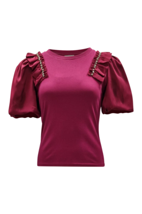 Shirt Veerle - cerise *
