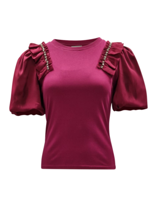 Shirt Veerle - cerise *