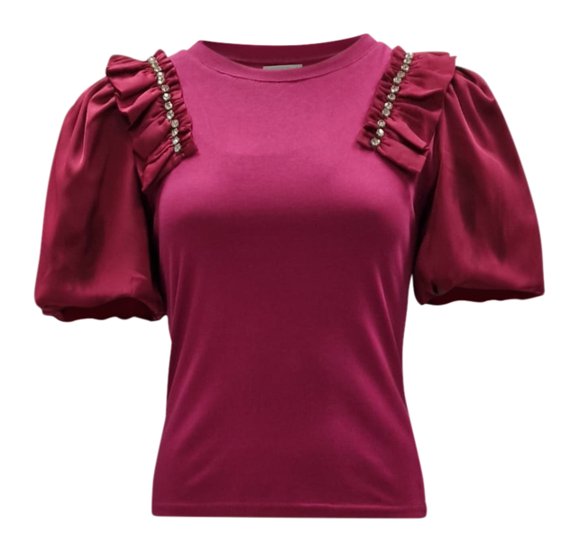 Shirt Veerle - cerise *