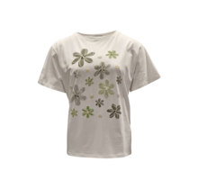 Dames shirt Maddie - wit/groen *