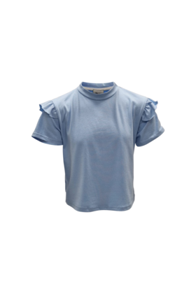 Meisjes shirt Femke - lichtblauw  *