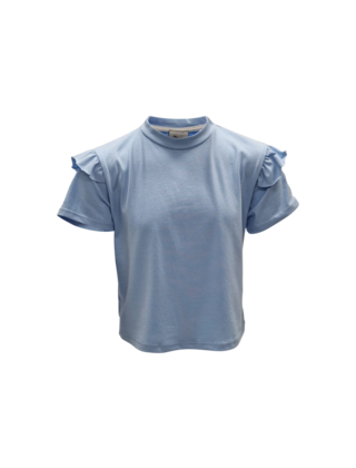 Meisjes shirt Femke - lichtblauw  *