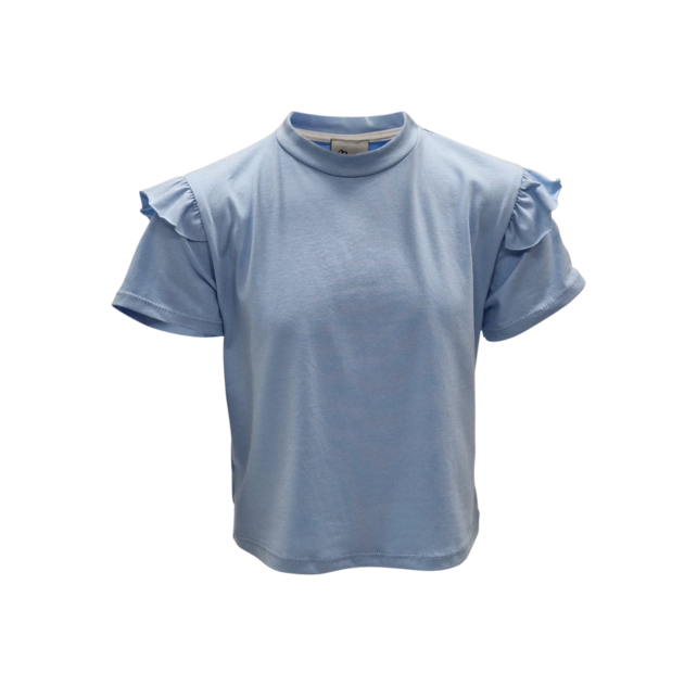Meisjes shirt Femke - lichtblauw  *