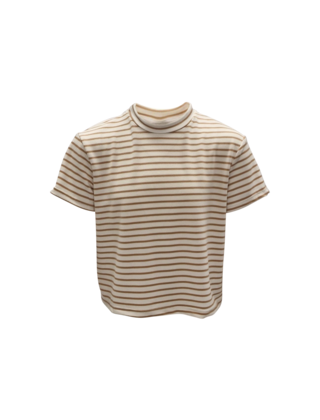 Meisjes shirt Jet - offwhite/khaki *