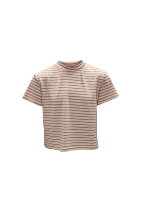 Meisjes shirt Jet - offwhite/roze *