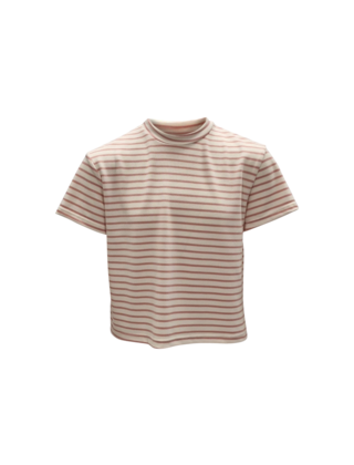 Meisjes shirt Jet - offwhite/roze *