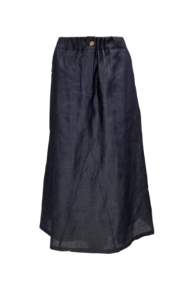 Dames rok Deborah - blauw (Tencel) *