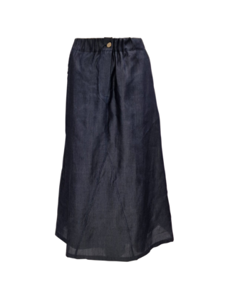 Dames rok Deborah - blauw (Tencel) *