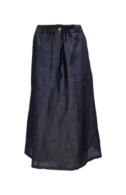 Dames rok Deborah - blauw (Tencel) *