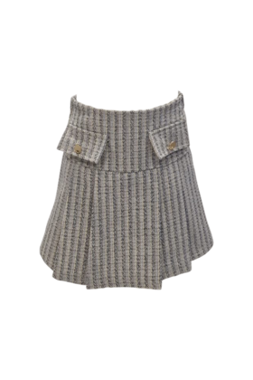 Meisjes rok Esmee - beige/lichtblauw *