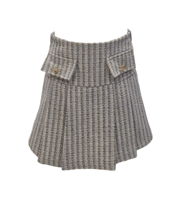 Meisjes rok Esmee - beige/lichtblauw *