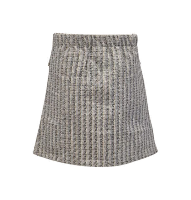 Meisjes rok Esmee - beige/lichtblauw *