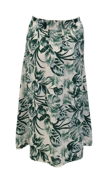 Dames rok Lilian - groen/offwhite