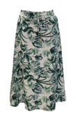 Dames rok Lilian - groen/offwhite