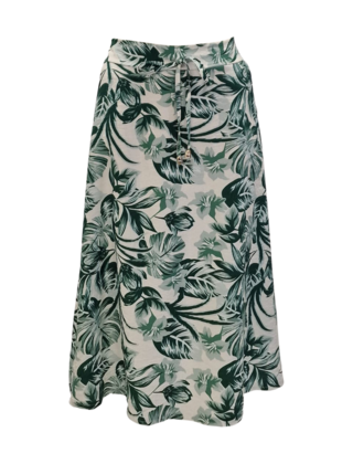 Dames rok Lilian - groen/offwhite