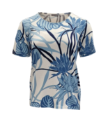 Shirt Lydia - jeansblauw/wit *