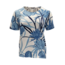 Shirt Lydia - jeansblauw/wit