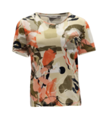 Shirt Lydia - khaki/oranje *