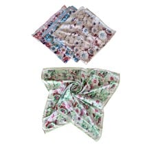 Sjaaltje gebloemd - groen