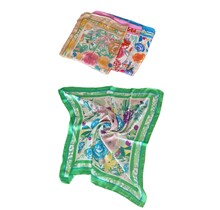 Sjaaltje met bloemenprint - groen