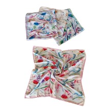 Sjaaltje met tulpdessin - roze