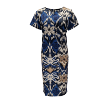 Jurk Marloes - blauw/khaki