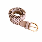 Riem gevlochten - taupe