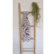 Sjaal met streepdessin - grijs