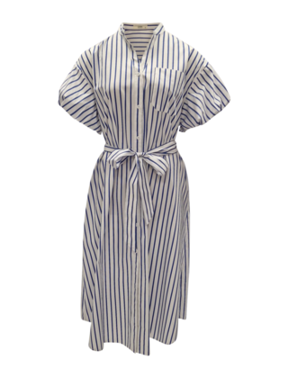 Jurk Feline - wit/blauw