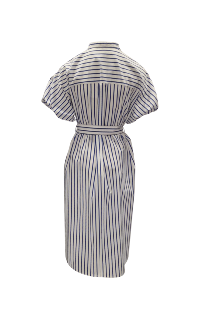 Jurk Feline - wit/blauw