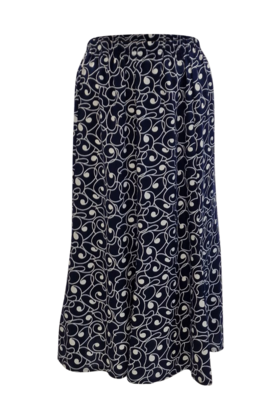 Rok Alice - marine/wit cirkels *