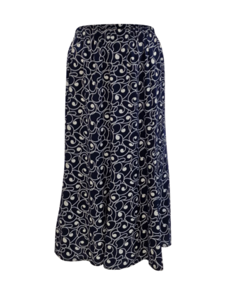 Rok Alice - marine/wit cirkels *