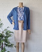 Shirt Donna - blauw/wit