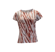 Dames shirt Donna - koraal/wit