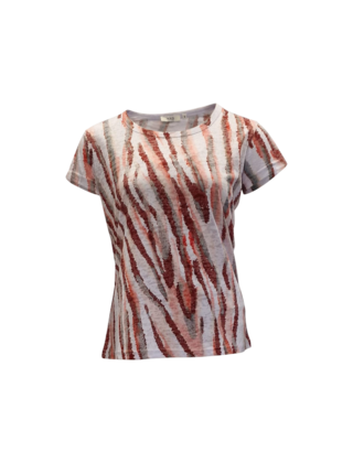 Shirt Donna - koraal/wit