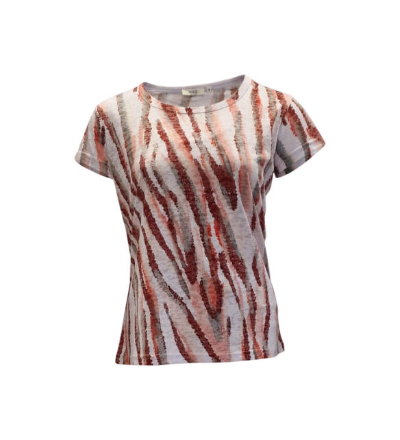 Shirt Donna - koraal/wit