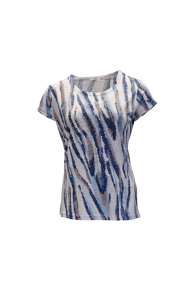 Shirt Donna - blauw/wit