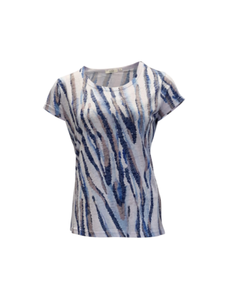 Shirt Donna - blauw/wit