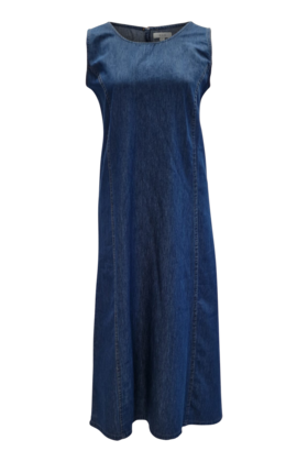 Jurk Sterre zonder mouw - blauw denim